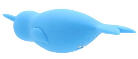 Unihorn Narwhal - Dwufunkcyjny stymulator łechtaczki z silikonu, 14,3 cm Unihorn