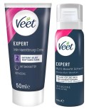 Veet EXPERT Zestaw do pielęgnacji okolic intymnych z kremem i pianką 2x50ml Veet