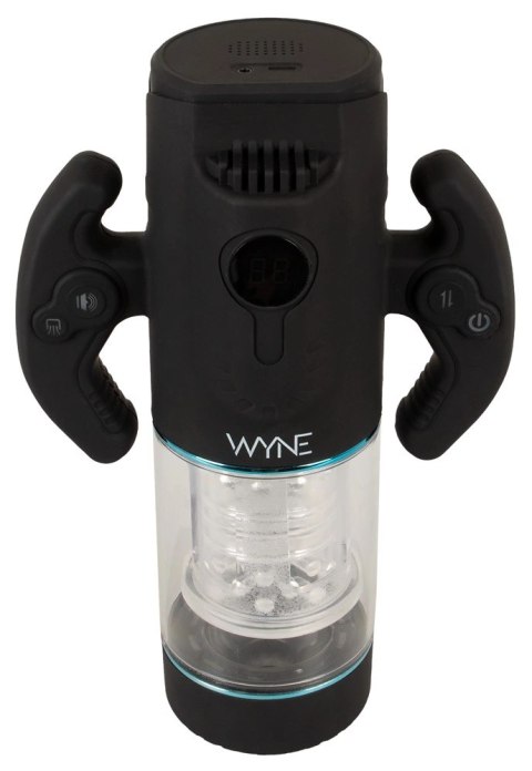 WYNE Model 11 automatyczna maszyna intymna z funkcją dźwięku, czarna WYNE