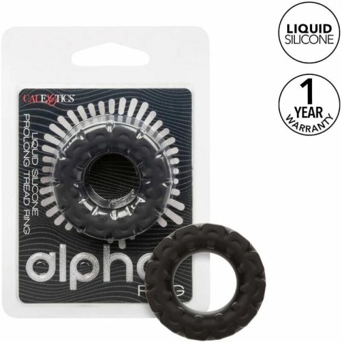 CalExotics Alpha Prolong Ring silikonowy czarny 2,5 cm wodoodporny CALEXOTICS