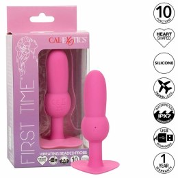 CalExotics First Time Sonda Koralikowa Wibrująca 10 Trybow Rożowa CALEXOTICS
