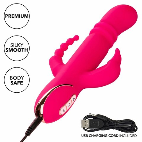 CalExotics Jack Rabbit Triple Fantasy Pink - system podgrzewania, 3 strefy CALEXOTICS