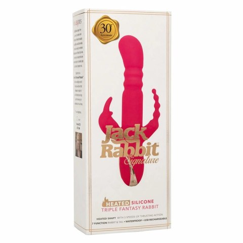 CalExotics Jack Rabbit Triple Fantasy Pink - system podgrzewania, 3 strefy CALEXOTICS
