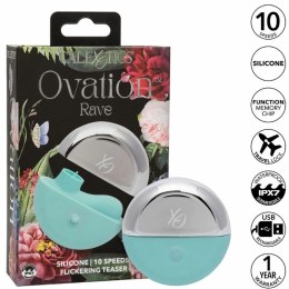 CalExotics Ovation Rave Aqua Green - stymulator z 10 trybami pracy i etui CALEXOTICS