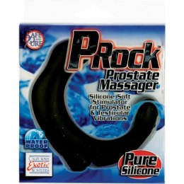 CalExotics P-Rock - silikonowy masażer stref intymnych 20 cm czarny CALEXOTICS