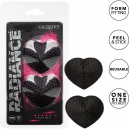 CalExotics Radiance osłony na biust, serca, wielokrotnego użytku, srebrne CALEXOTICS
