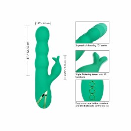 CalExotics Sonoma Satisfier Zielony - silikonowy masażer punktu G, 10 trybow CALEXOTICS