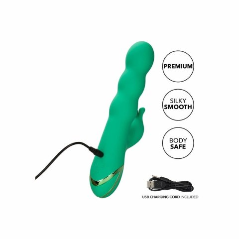 CalExotics Sonoma Satisfier Zielony - silikonowy masażer punktu G, 10 trybow CALEXOTICS