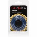 CalExotics Tri-Rings silikonowe pierścienie 3 rozmiary niebieskie CALEXOTICS