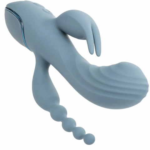 CalExotics Triple Ecstasy Szary - Masażer Potrojnego Działania USB CALEXOTICS
