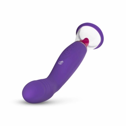 Easytoys Pleasure Pump G-Spot Vibrator Fioletowy 2 Nasadki USB Easytoys