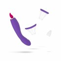 Easytoys Pleasure Pump G-Spot Vibrator Fioletowy 2 Nasadki USB Easytoys