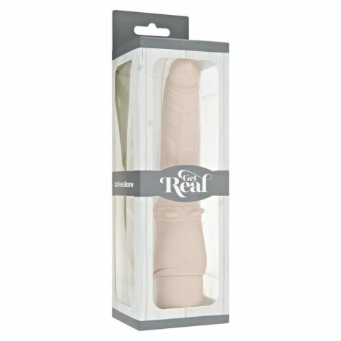 GET REAL Klasyczny model silikonowy 17,5 cm wodoodporny z 7 trybami GET REAL