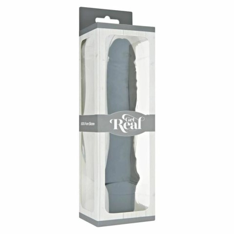 Get Real Classic Black - silikonowy model wibracyjny, duży rozmiar 24,9 cm GET REAL