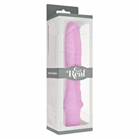 Get Real Classic Pink - duży silikonowy model z 7 trybami wibracji 24,9 cm GET REAL