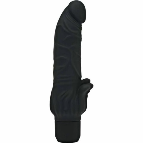 Get Real Classic Stim Czarny - anatomiczny wibrator z dodatkową stymulacją GET REAL