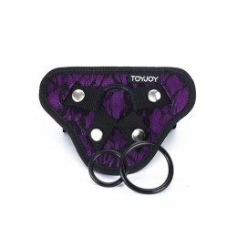 Get Real Harness Violet - Koronkowa uprząż z regulacją i 3 pierścieniami GET REAL