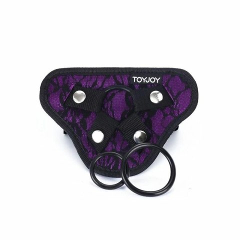 Get Real Harness Violet - Koronkowa uprząż z regulacją i 3 pierścieniami GET REAL