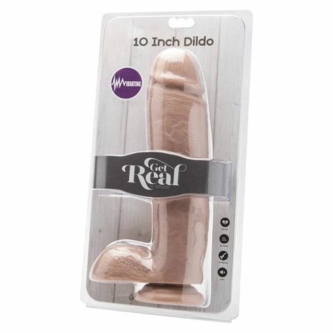 Get Real Model 25,5 cm z kulkami, pilotem i systemem wibracji, beżowy GET REAL
