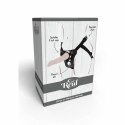 Get Real Uprząż z paskiem czarna, regulowana, 3 pierścienie silikonowe GET REAL