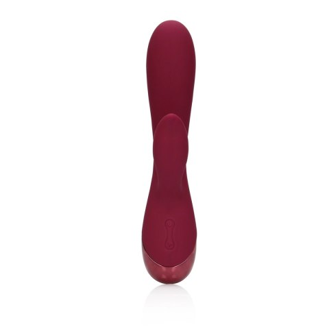 Loveline Wibrator Kroliczek Silikonowy Gładki Dark Cherry Loveline by Shots