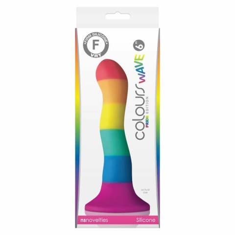 NS Novelties PRIDE Colors Wave 17 cm silikonowy model z przyssawką PRIDE