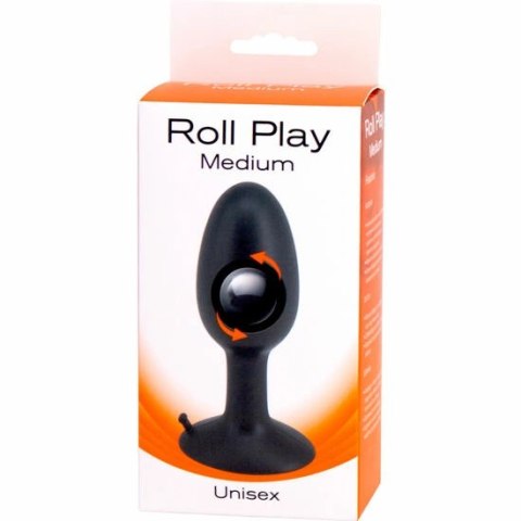 Seven Creations Roll Play silikonowa średnia wtyczka z ruchomą kulką 10 cm SEVEN CREATIONS