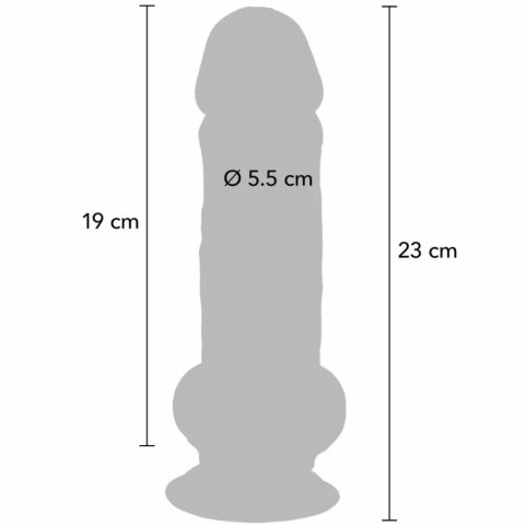 TOYJOY Get Real Deluxe 23 cm - anatomiczny model z mocną przyssawką GET REAL