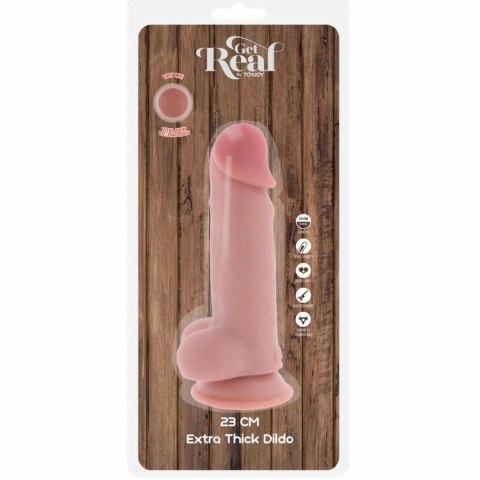 TOYJOY Get Real Deluxe 23 cm - anatomiczny model z mocną przyssawką GET REAL