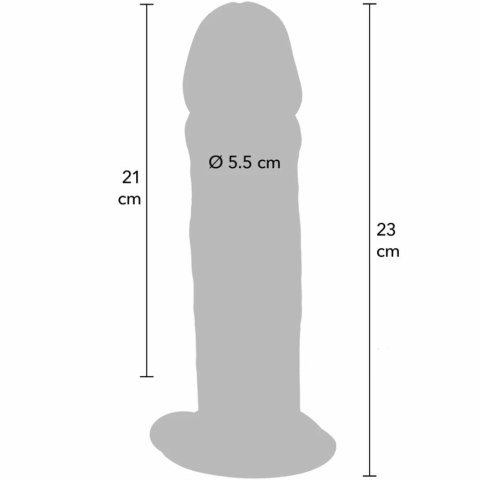 TOYJOY Get Real Deluxe anatomiczny model TPE 23 cm z przyssawką GET REAL
