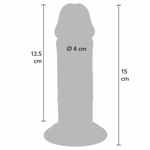 ToyJoy Get Real Deluxe 15 cm - anatomiczny model TPE z przyssawką GET REAL