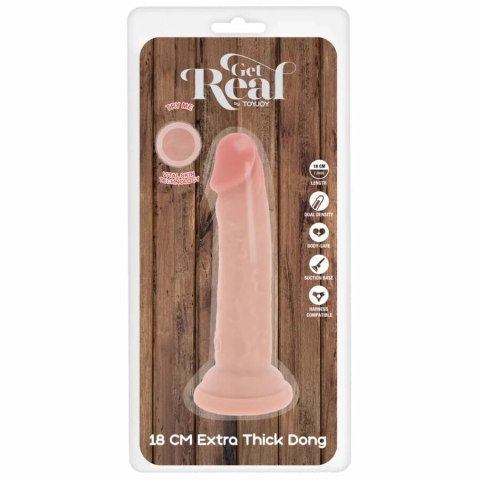ToyJoy Get Real Deluxe TPE 18 cm - model gruby z podwojną gęstością GET REAL