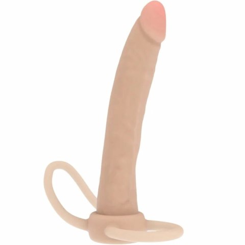 ToyJoy Get Real Double Trouble silikonowy system analny 16 cm beżowy GET REAL