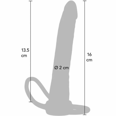 ToyJoy Get Real Double Trouble silikonowy system analny 16 cm beżowy GET REAL