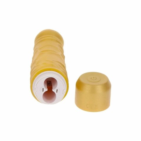 ToyJoy Get Real Gold Dicker - złoty model intymny, silikonowy, 22 cm GET REAL