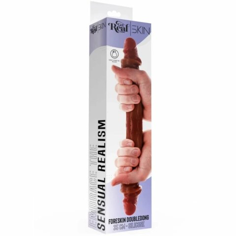 ToyJoy Get Real Skin podwojny model silikonowy karmelowy 35 cm GET REAL