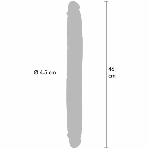ToyJoy Get Real Skin silikonowy model dwustronny karmelowy 46 cm GET REAL