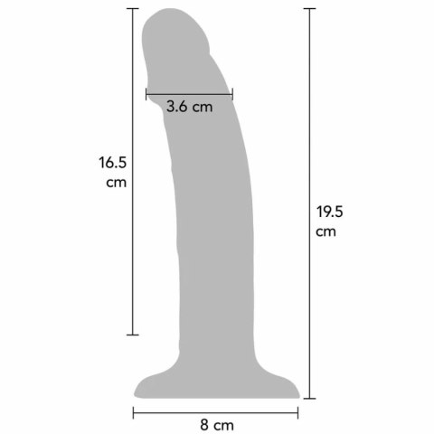 ToyJoy Get Real Transparent silikonowy model wibrujący 19,5 cm IPX7 GET REAL