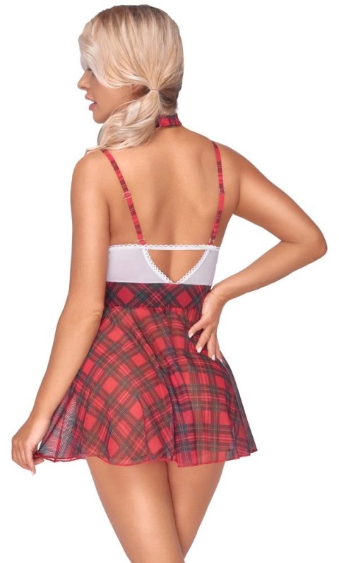 Cottelli Costumes Stroj Uczennicy S z Chokerem i Spodnicą w Kratkę Cottelli