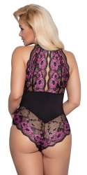 Cottelli Curves Body XL Dwukolorowa Koronka Kwiatowy Wzor Cottelli