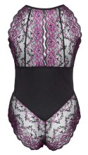 Cottelli Curves Body XL Dwukolorowa Koronka Kwiatowy Wzor Cottelli