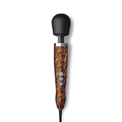 Doxy Die Cast Wand Massager Tiger - masażer z polerowanego metalu, silikonowa głowica Doxy