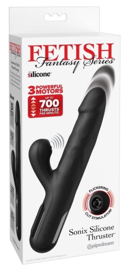 Fetish Fantasy Series Sonix Thruster silikonowy, wielofunkcyjny, czarny 22 cm Fetish Fantasy