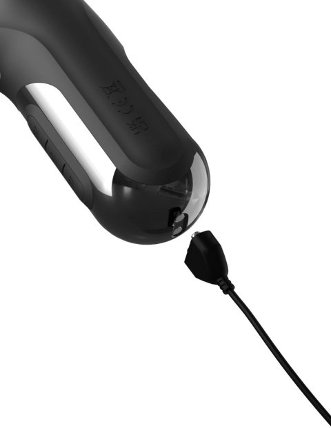 Fetish Fantasy Series Sonix Thruster silikonowy, wielofunkcyjny, czarny 22 cm Fetish Fantasy