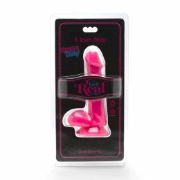 GET REAL Happy Dicks Model 12 cm rożowy z kulkami i przyssawką GET REAL