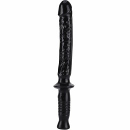 GET REAL Manhandler 38 cm czarny - pałka intymna z uchwytem PVC GET REAL