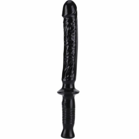 GET REAL Manhandler 38 cm czarny - pałka intymna z uchwytem PVC GET REAL