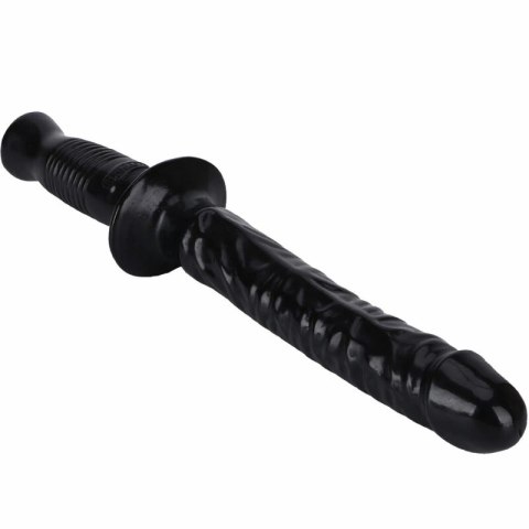 GET REAL Manhandler 38 cm czarny - pałka intymna z uchwytem PVC GET REAL
