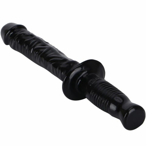 GET REAL Manhandler 38 cm czarny - pałka intymna z uchwytem PVC GET REAL