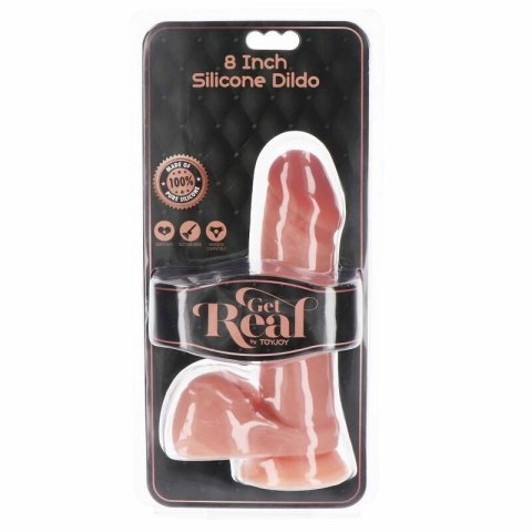 GET REAL silikonowy model anatomiczny 20,5 cm z kulkami, kolor skora GET REAL